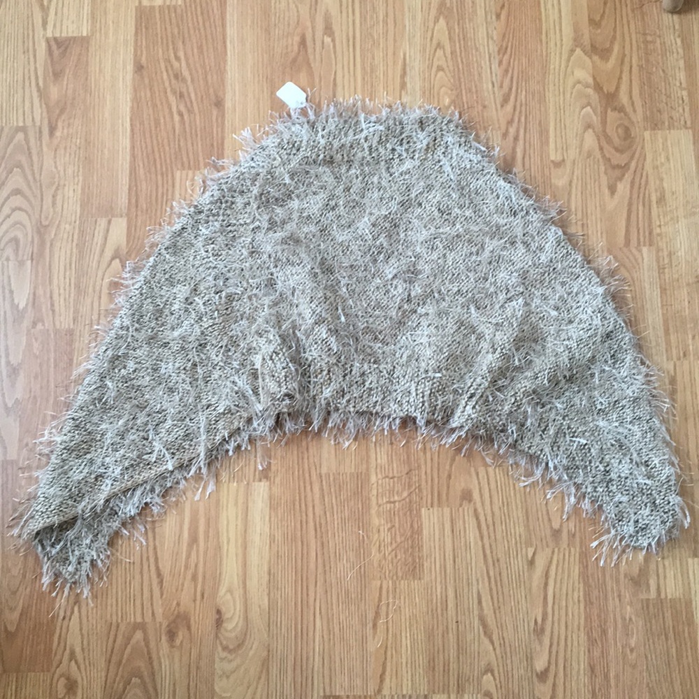 Handmade knit poncho